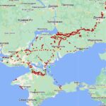 Russia built a network of trenches along the left bank of the Dnieper – satellite video